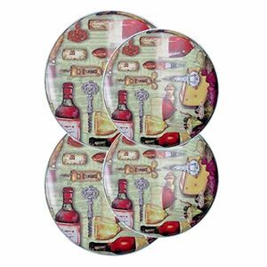 On Cloud Wine Stove Burner Covers Round 4-Pc Electric Range Winery Kitchen NEW